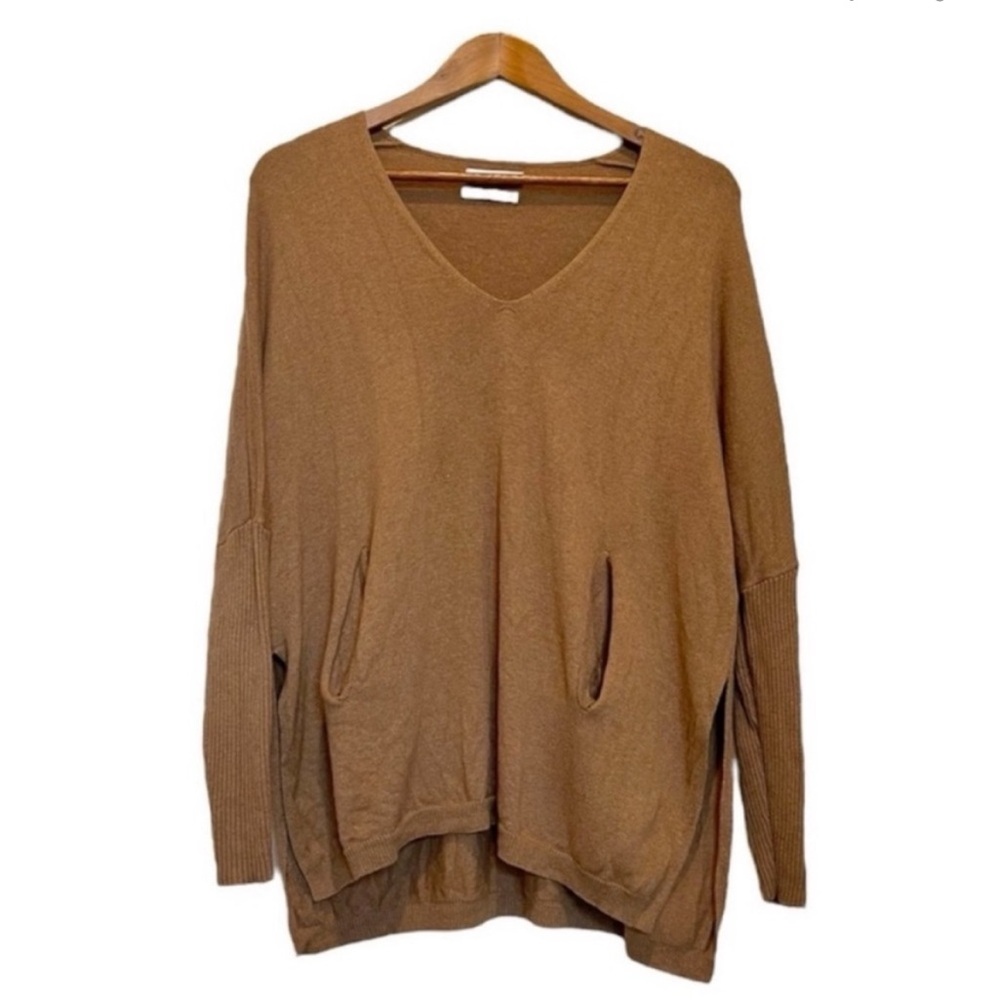 Aritzia Babaton Baylor Sweater in Camel Wool Linen Blend Size XXS/XS